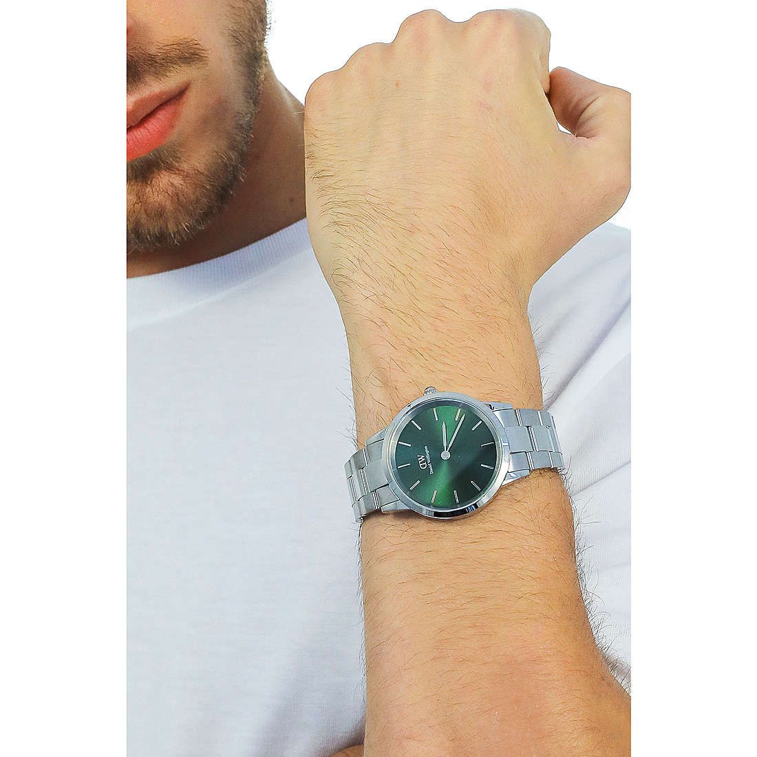 Orologio Iconic Link Emerald DANIEL WELLINGTON