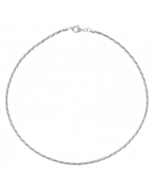 Collana Dna LUCIDO RODIO Pesavento