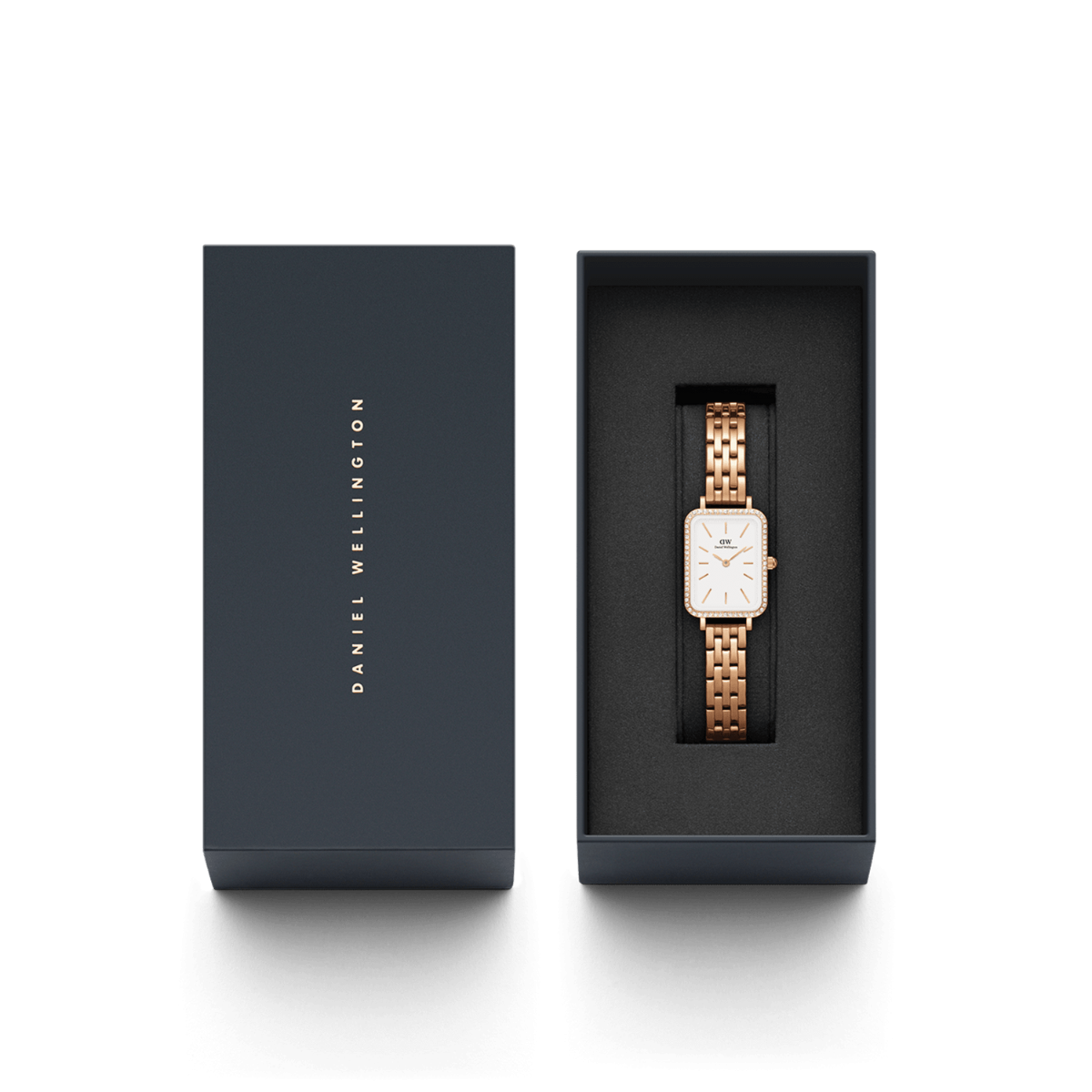 Orologio Quadro Lumine Bezel 5-Link Melrose DANIEL WELLINGTON