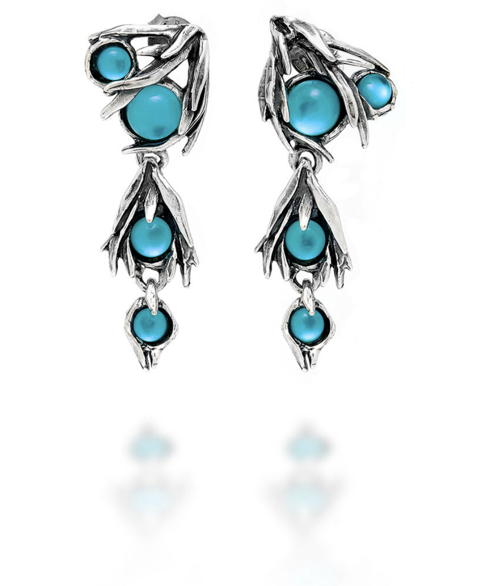 Orecchini Cascata Posidonia GIOVANNI RASPINI