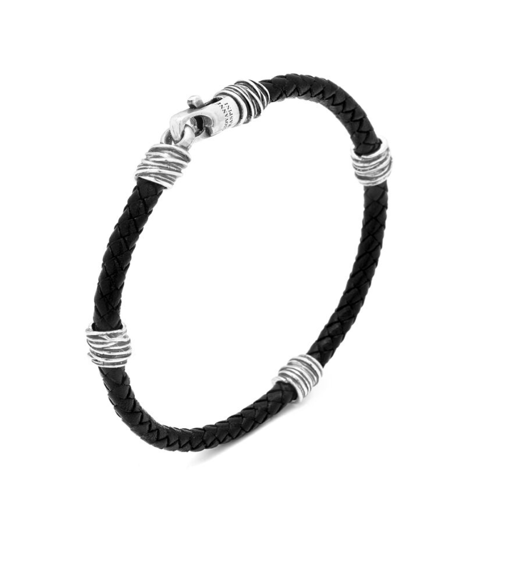 Bracciale Cuoio Fili GIOVANNI RASPINI