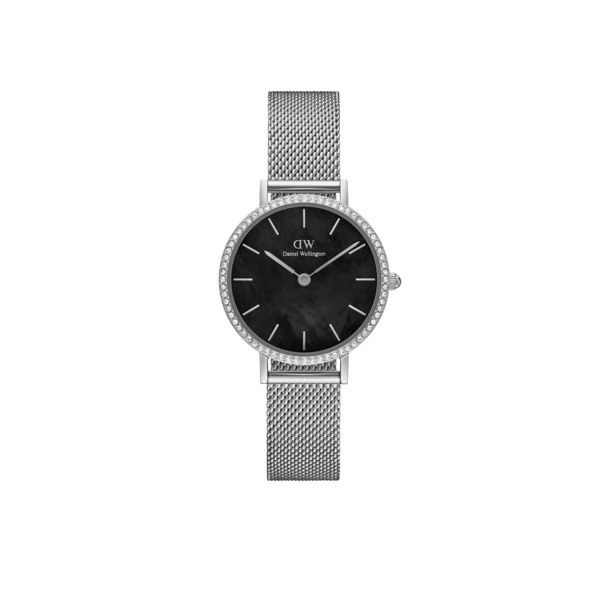 Orologio Petite Lumine Bezel Sterling Black Mop DANIEL WELLINGTON