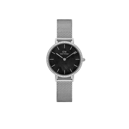 Orologio Petite Lumine Bezel Sterling Black Mop DANIEL WELLINGTON