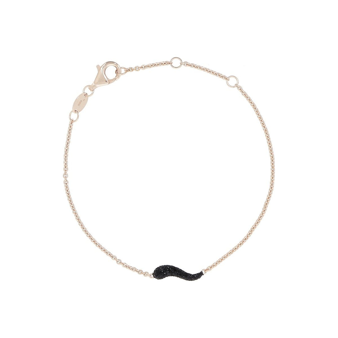 Bracciale CORNETTO POLVERE NERA Pesavento