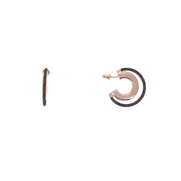 Orecchini CERCHIO POLVERE BRONZO Pesavento