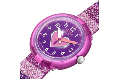 Orologio solo tempo STRIPY GLITTER FLIK FLAK