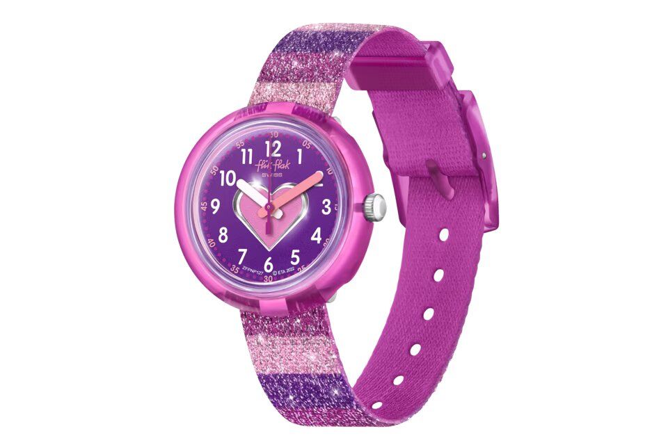 Orologio solo tempo STRIPY GLITTER FLIK FLAK